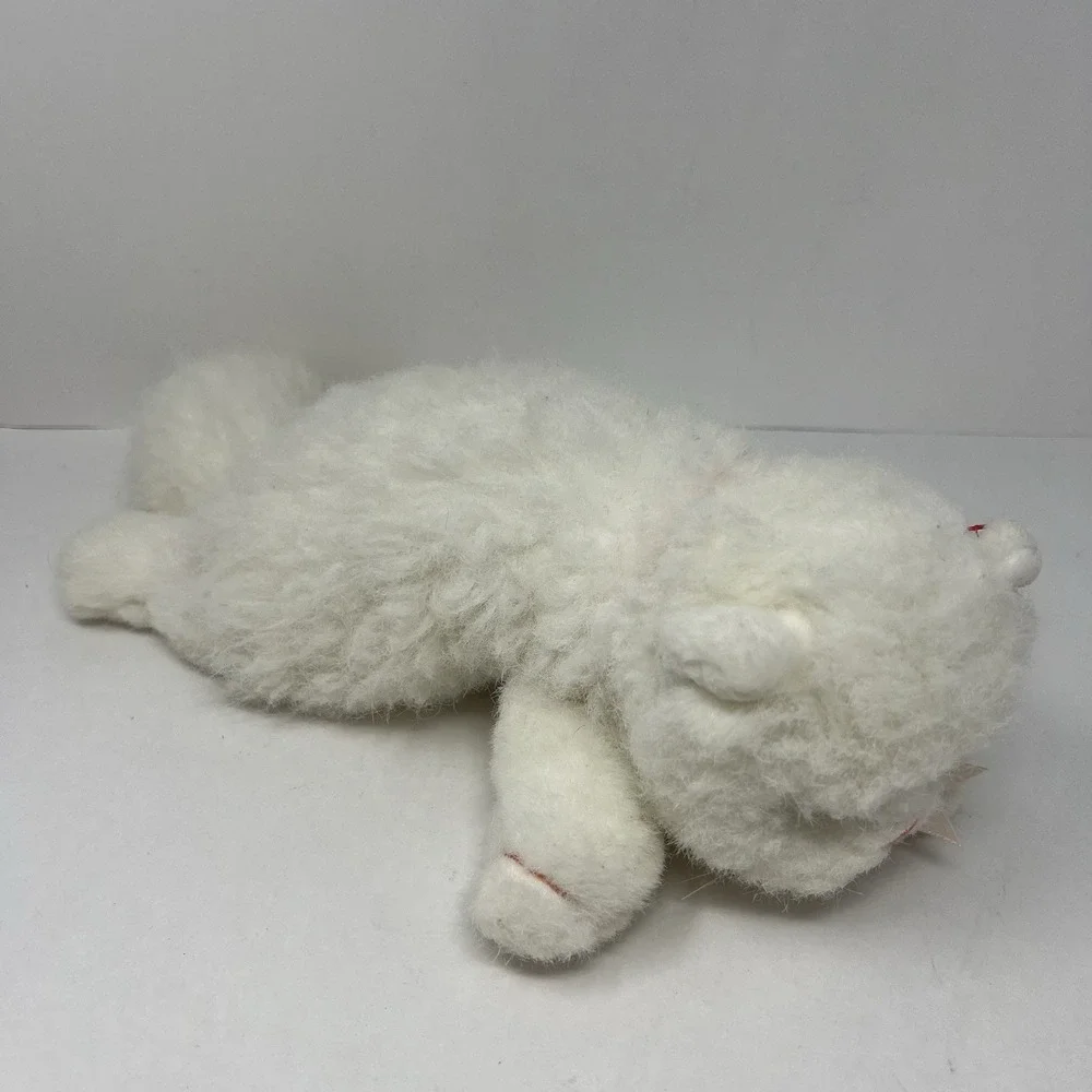 Ty Classic Angel White Persian Cat Plush 1997 Pink Bow Vtg Stuffed‎ Animal 10